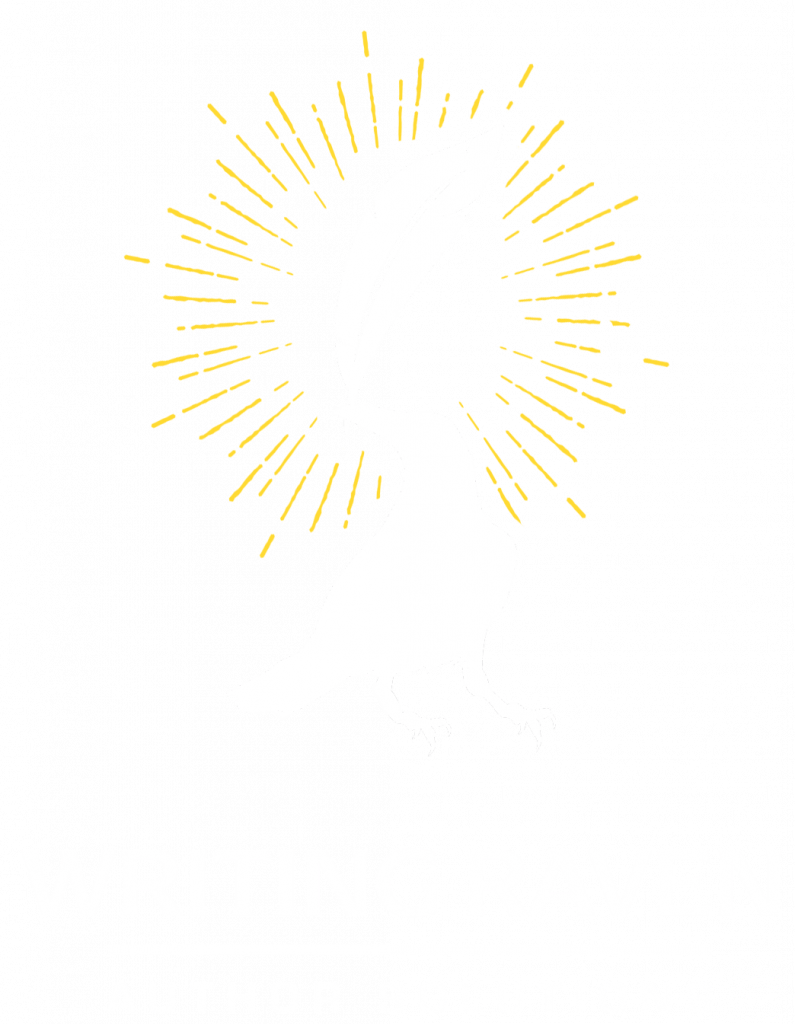 Writing Raven Full Logo White